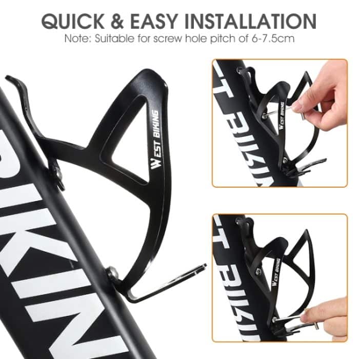 WEST BIKING Fahrrad-Getränkeflaschenhalter aus Aluminium, Black, Red Black Gradient, Gold Pink Gradient, Green Purple Gradient, Colorful – Bild 5