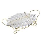 Obsttablett und Regal in Blattform aus Acryl, Stil:, Dish (Transparent), Dish (Blue), Dish (Amber), Dish (Purple), Shelf (Golden), Shelf (Black) – Bild 4