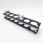 Weinglashalter aus Acryl mit rundem Loch, 6 Grids, 12 Grids