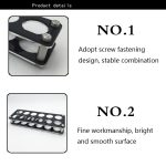 Weinglashalter aus Acryl mit rundem Loch, 6 Grids, 12 Grids – Bild 3