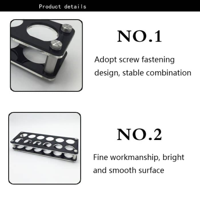 Weinglashalter aus Acryl mit rundem Loch, 6 Grids, 12 Grids – Bild 3