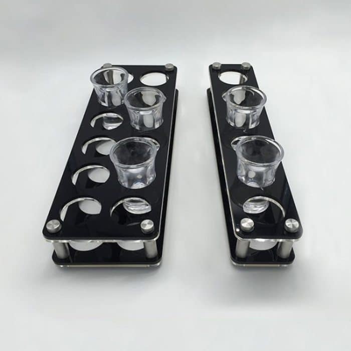 Weinglashalter aus Acryl mit rundem Loch, 6 Grids, 12 Grids – Bild 5