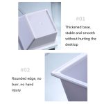 2 Stück geometrischer Snackteller, Small Quartet (White), Small Quartet (Transparent), Big Quartet (White), Big Quartet (Transparent), Hexagonal (Transparent), Quadrilateral (Transparent), Rectangular (Transparent) – Bild 4
