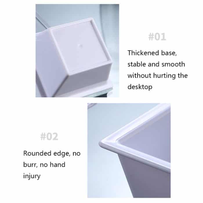 2 Stück geometrischer Snackteller, Small Quartet (White), Small Quartet (Transparent), Big Quartet (White), Big Quartet (Transparent), Hexagonal (Transparent), Quadrilateral (Transparent), Rectangular (Transparent) – Bild 4