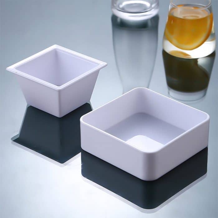 2 Stück geometrischer Snackteller, Small Quartet (White), Small Quartet (Transparent), Big Quartet (White), Big Quartet (Transparent), Hexagonal (Transparent), Quadrilateral (Transparent), Rectangular (Transparent) – Bild 5