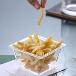 2 Stück geometrischer Snackteller, Small Quartet (White), Small Quartet (Transparent), Big Quartet (White), Big Quartet (Transparent), Hexagonal (Transparent), Quadrilateral (Transparent), Rectangular (Transparent) – Bild 6