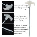 6 Stück leuchtende Nägel für Outdoor-Campingzelte – Bild 4