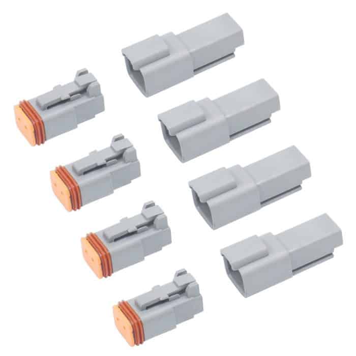 Auto-wasserdichter Steckverbinder, leitfähiger Verbindungsanschluss, 4 PCS DT04-2P / DT06-2S With Copper, 4 PCS DT04-3P / DT06-3S With Copper, 2 PCS DT04-4P / DT06-4S With Copper, 2 PCS DT04-6P / DT06-6S With Copper, 2 PCS DT04-8P / DT06-8S With Copper... – Bild 1