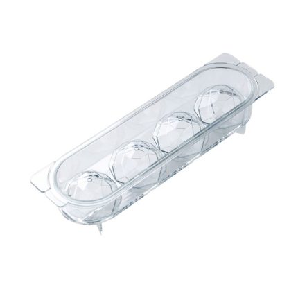 2 Stück transparente runde Eiswürfelform für den Haushalt in Lebensmittelqualität, Größe:, Small, Medium, Large