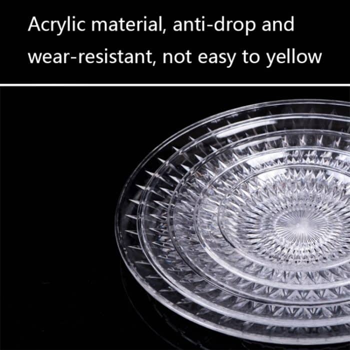 5 Stück Acryl runde transparente Obstschale, Durchmesser:, 35cm – Bild 5