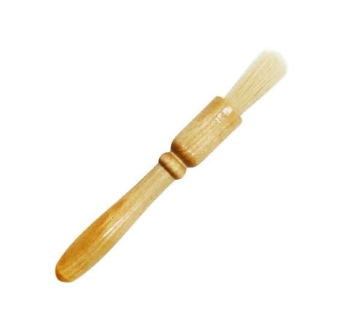 2 Stück Kaffee-Mahlbürste mit Holzgriff, Grillbürste, Schweineborsten-Reinigungsbürste, Wooden Handle Brush(White), Wooden Handle Brush(Floral) – Bild 1