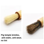 2 Stück Kaffee-Mahlbürste mit Holzgriff, Grillbürste, Schweineborsten-Reinigungsbürste, Wooden Handle Brush(White), Wooden Handle Brush(Floral) – Bild 4