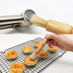 2 Stück Kaffee-Mahlbürste mit Holzgriff, Grillbürste, Schweineborsten-Reinigungsbürste, Wooden Handle Brush(White), Wooden Handle Brush(Floral) – Bild 6