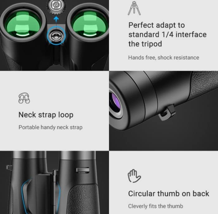 APEXEL 10x42 Festfokus-Fernglas Autofokus-Teleskop, APL-RB10X42A – Bild 7