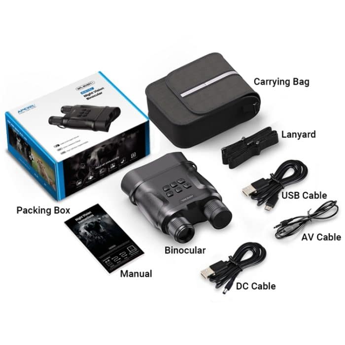 APEXEL Nachtsicht-Fernglas mit Videoaufzeichnung, HD-Infrarot-Teleskop für die Jagd, APL-NV008 – Bild 7