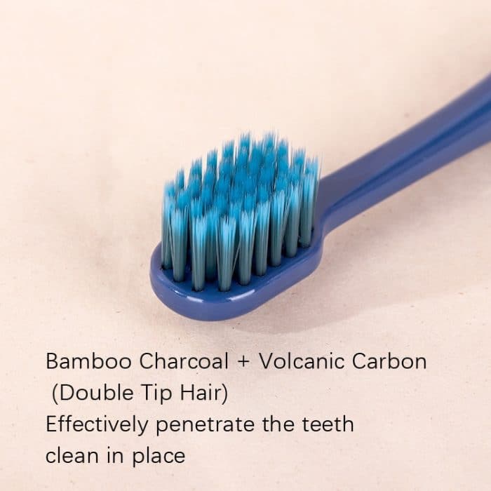 2 Sets RAOYI Breitbild-Zahnbürste aus weicher Bambuskohle für den Heimgebrauch für Erwachsene – Bild 5
