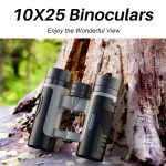 APEXEL 10 x 25 Fernglas BAK4 Prisma-Zoom-Teleskop für Vogelbeobachtung, Jagd, Wandern, APL-RB10X25 – Bild 2