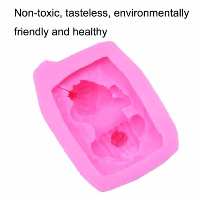 2 Stück Fondant-Kuchen-Schokoladen-Silikonform, Silicone Mold – Bild 3