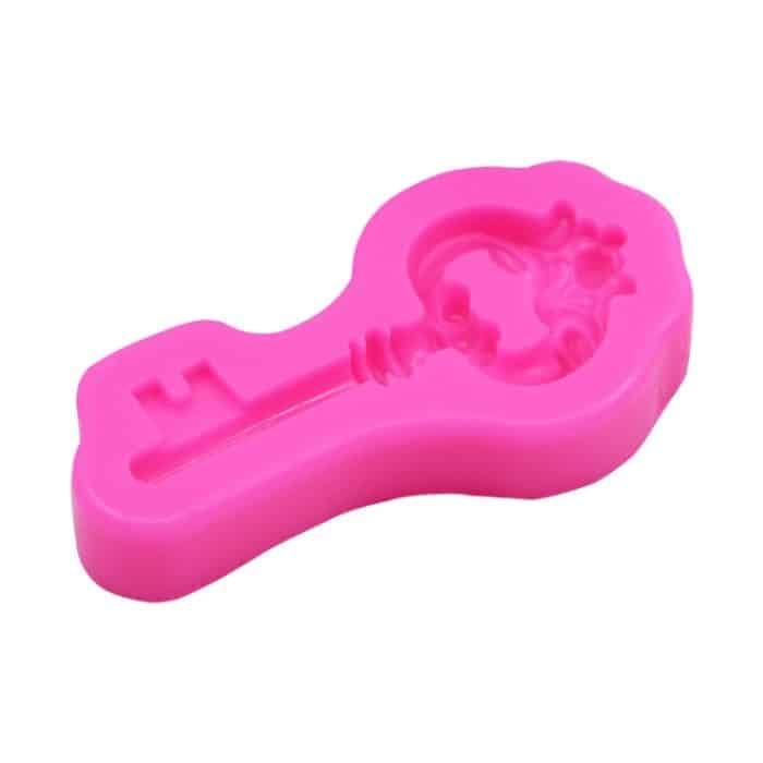 2 Stück Retro-Schlüssel-Fondant-Kuchen-Schokoladen-Silikonform, Retro Key – Bild 3