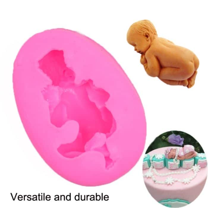 2 Stück Baby-Styling-Fondant-Kuchen-Schokoladen-Silikonform, Baby Styling – Bild 5