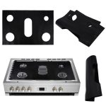 Gasherd 5-Loch ölbeständiges Pad Teflon Schutzhülle Anti-Schmutz-Pad, 0.2mm, 0.3mm, 0.4mm