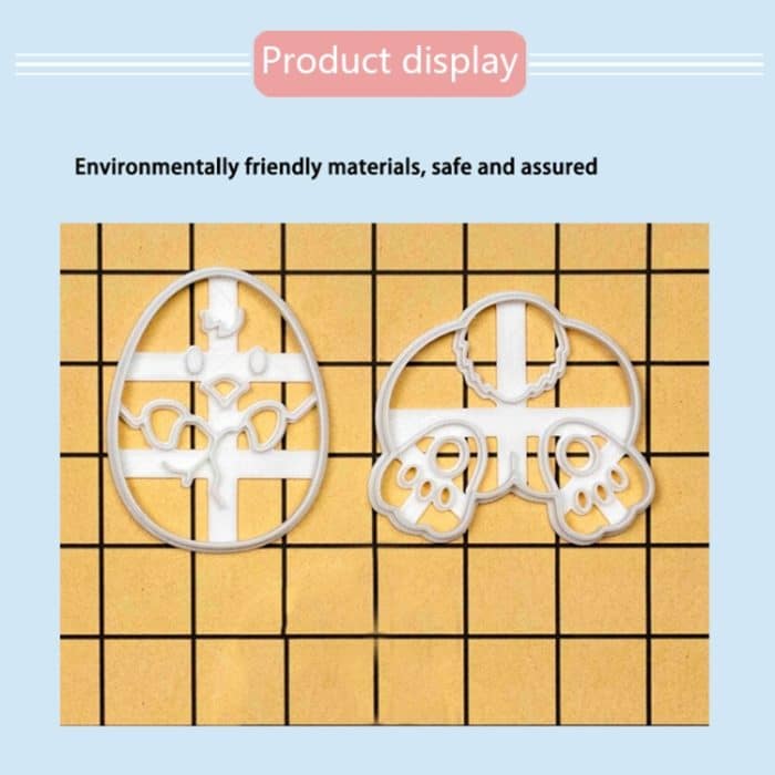 5 Stück BGMJ007 Cartoon-Küken-Häschen-Keksform – Bild 4