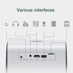 Q3 4K-Mobiltelefonprojektor Home Office Integrierter Projektor, EU-Stecker, Version:, Multimedia Version, Same Screen Version, Smart Version, English Android Version – Bild 7