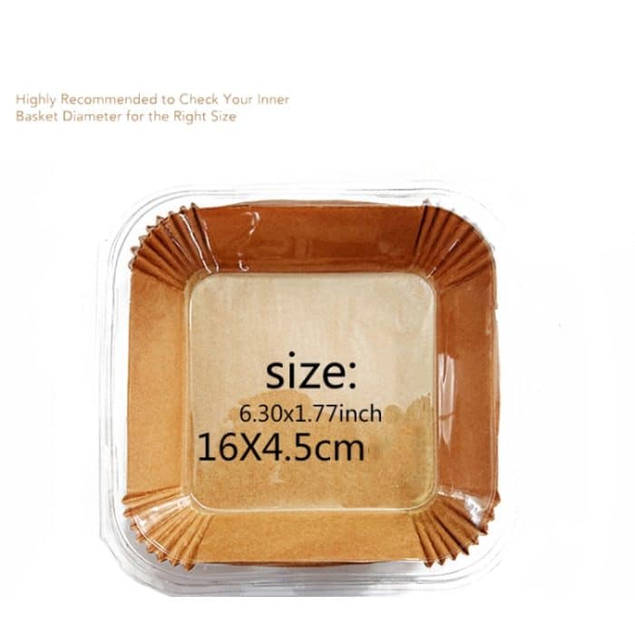 3 Stück Air Fryer Liner Backöl absorbierendes, ölbeständiges Papierfach – Bild 7