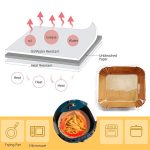3 Stück Air Fryer Liner Backöl absorbierendes, ölbeständiges Papierfach – Bild 3