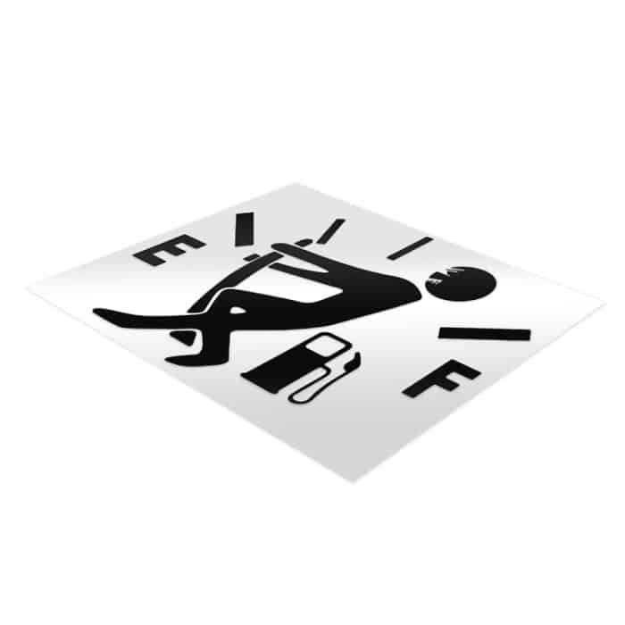 10 PCS Pull Fuel Tank Pointer To Full Hellaflush Reflektierende Vinyl-Autoaufkleber – Bild 3