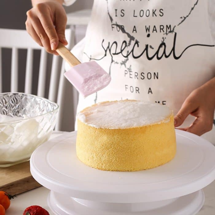 Home Spritztisch-Kuchendrehteller, White, Wheat, Blue, Pink – Bild 7