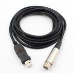 3 m langes Mikrofonverbindungs-Computerkabel USB auf XLR