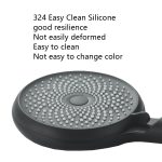 Handbrause aus Silikon für den Heimgebrauch mit Kompressor, Stil:, White, Black, Silver, White+Soft Tube+Space Aluminum Seat, Black+Soft Tube+Space Aluminum Seat, Silver+Soft Tube+Space Aluminum Seat – Bild 4