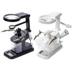 Desktop-Multifunktions-Chip-Schweiß-Reparatur-Inspektionslupe mit LED-Licht, 3-45X Black, 3-45X White – Bild 2
