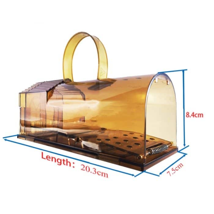 Große Mausefalle aus Kunststoff, Mausekäfig, Pedalfalle, Large Plastic Mousetrap Brown, Large Plastic Mousetrap Green, Large Plastic Mousetrap Grey – Bild 3