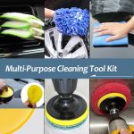 26 Teile/satz Auto Schönheit Auto Waschen Detail Pinsel Elektrische Bohrmaschine Pinsel Outlet Pinsel, 26 PCS / Set Yellow, 26 PCS / Set Red – Bild 7