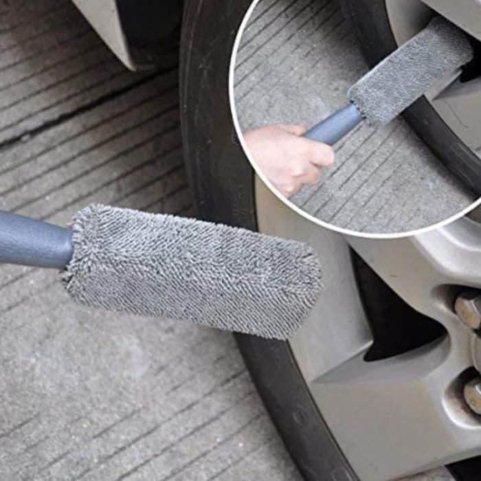 Autowaschwerkzeugbürste, Autoreifenbürste, doppelsträngige Radbürste, 12 PCS / Set Gray – Bild 5