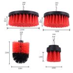 16 Teile/satz Autowaschwerkzeug Bürste Bohrer Reinigungsbürste Reifen Reinigung Bodenbürste, 16 PCS / Set Red, 16 PCS / Set Blue – Bild 2