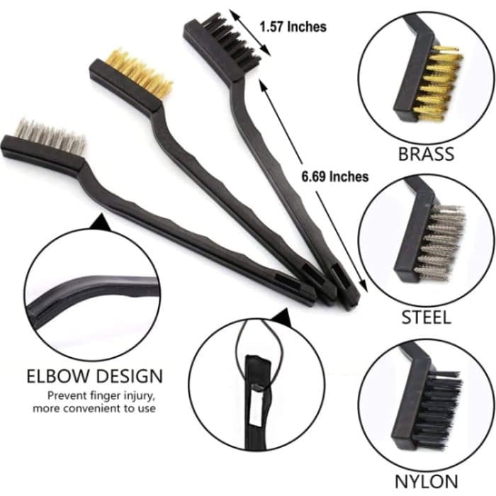 16 Teile/satz Autowaschwerkzeug Bürste Bohrer Reinigungsbürste Reifen Reinigung Bodenbürste, 16 PCS / Set Red, 16 PCS / Set Blue – Bild 3