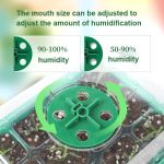 5 Set Pflanzensamen-Startertabletts-Set, Setzlingstablett-Starter mit Wachstumslicht, Black, Green – Bild 2