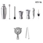 10-in-1-Barkeeper-Set aus Edelstahl, K11-16 – Bild 2