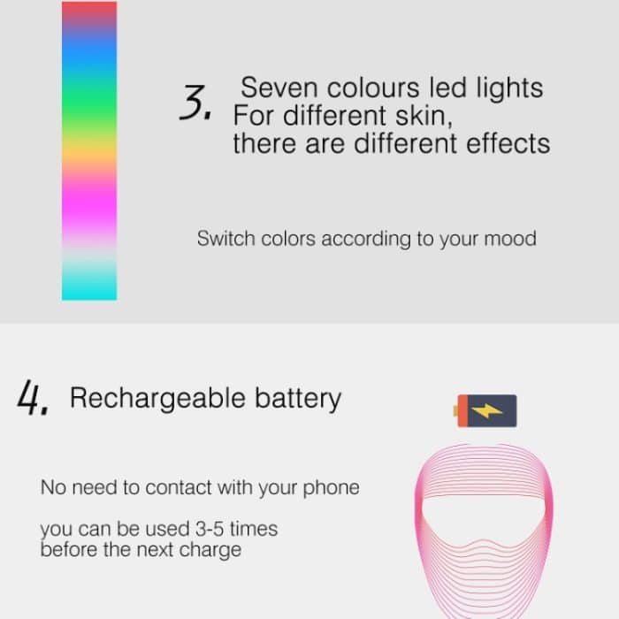 LED-Schönheitsmaske IPL-Spektrometer Photon Beauty Hautverjüngungsinstrument, 908 Seven Color, 908 Three Color – Bild 5