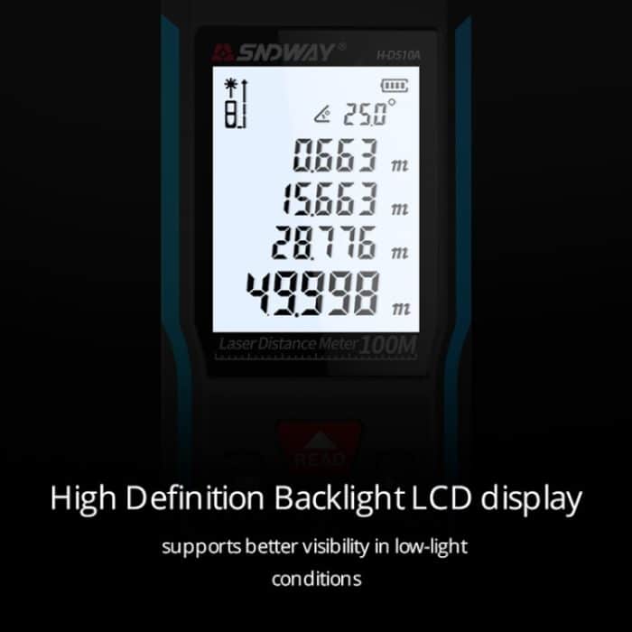 Handheld-Laser-Entfernungsmesser-Infrarot-Messgerät, SNDWAY H-D510A, SNDWAY H-D710A, SNDWAY H-D100A, SNDWAY H-D120A – Bild 5