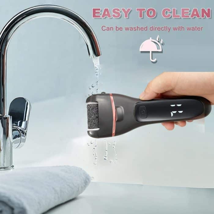 Elektrischer Fußschleifer mit Digitalanzeige, wiederaufladbar, Pediküre-Peeling, White, Black, Royal Blue, 10-piece Set White, 10-piece Set Black, 10-piece Set Royal Blue – Bild 6