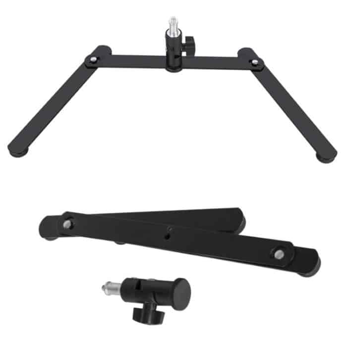 360 Grad verstellbarer Metall-Desktop-Telefonhalter mit Überkopfbasis, Stil:, Only Base, Base+PTZ, Base+PTZ+Phone Clip, Base+PTZ+Rotatable Phone Clip – Bild 2