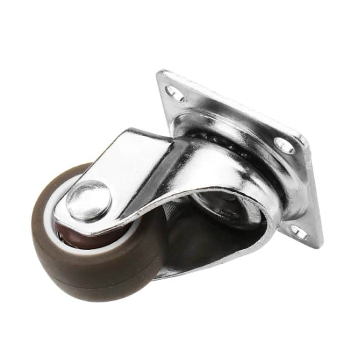 4 Stück Klapptisch-Trockengestell mit flachem Boden, bewegliches einachsiges TPE-Rad, 1 inch, 1.25 inch, 1.5 inch, 2 inch – Bild 3