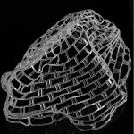 5 Stück transparente Ersatztasche für Fischernetze aus weichem Gummi, Größe:, Large 120cm, Medium 100cm – Bild 2