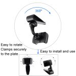 2 Stück Auto-Sonnenblendenhalterung, Auto-Handy-Schnallenhalter, Black – Bild 4