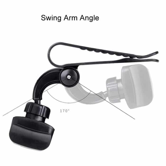 2 Stück Auto-Sonnenblendenhalterung, Auto-Handy-Schnallenhalter, Black – Bild 5