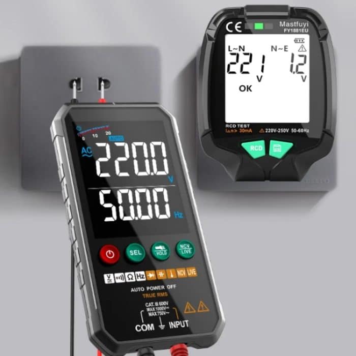 FUYI FY1881 Hochpräziser Strompolaritäts-Phasen-Steckdosentester, FY1881 EU Plug, FY1881 UK Plug, FY1881 US Plug – Bild 6